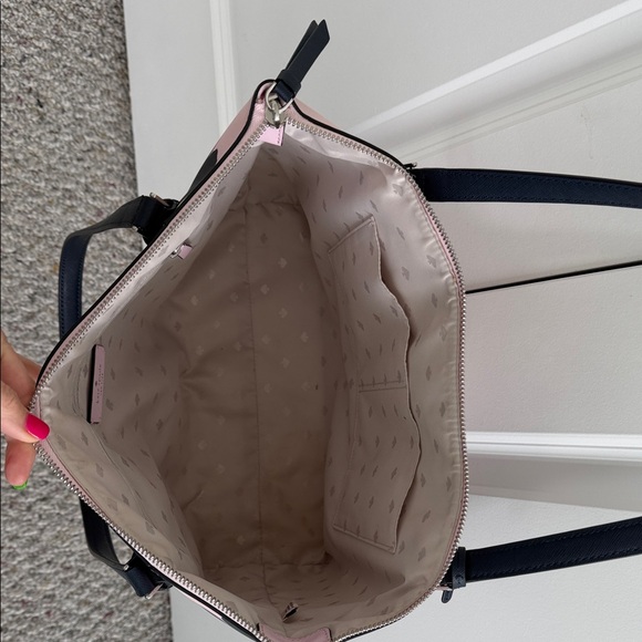 Kate Spade Black and Pink Floral Tote - Picture 3 of 8